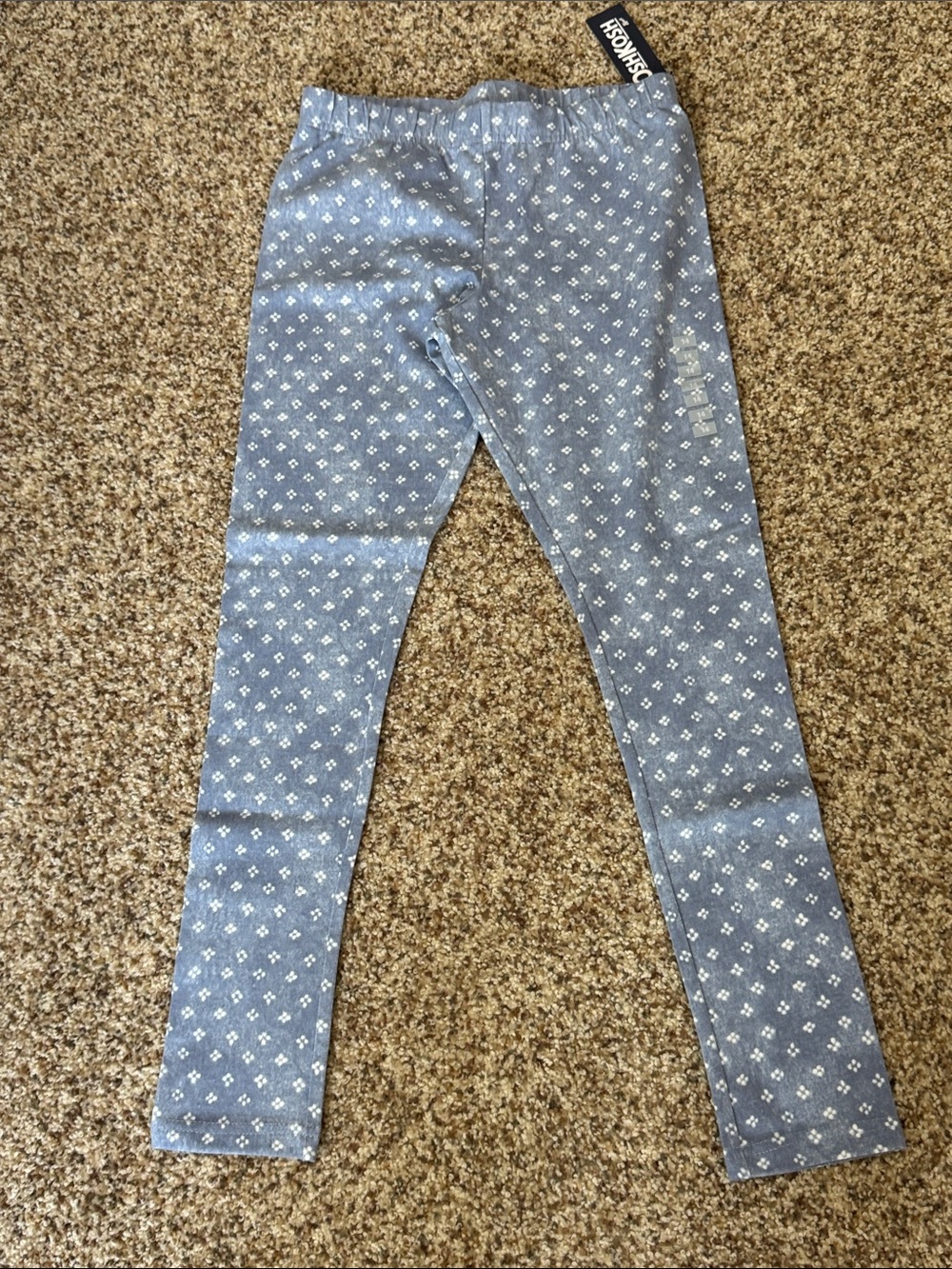 Osh kosh Light Blue Floral Dot cotton Leggings
